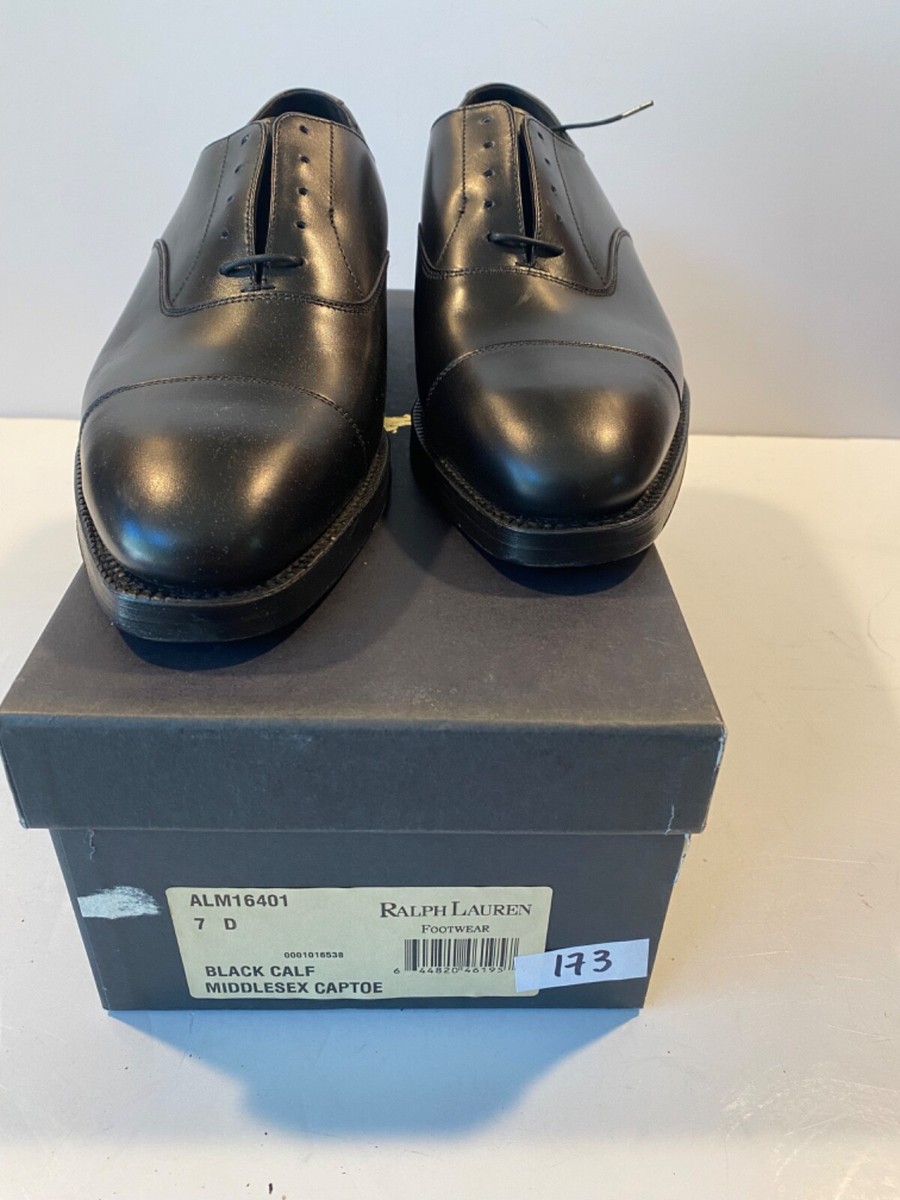 Crockett & Jones for Polo Ralph Lauren cap toe oxford Shoes black