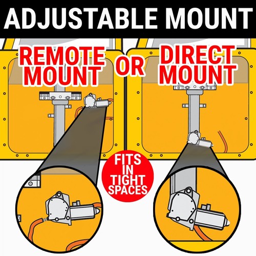 Flat Glass 12V Power Window Conversion Kit for 1934 Model 40 Roadster Pickup - Picture 8 of 12