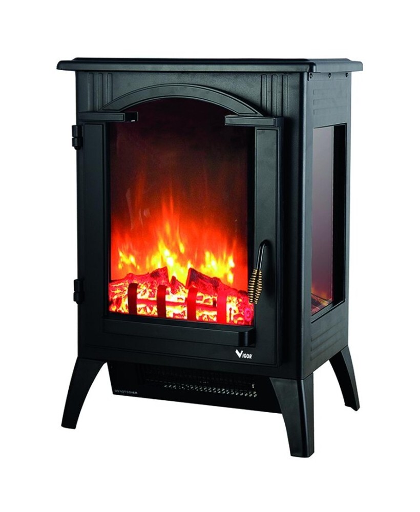 Stufa stufetta caminetto elettrica VATRA 2000 Watt