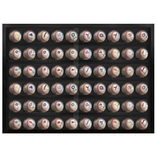 PENNZONI Baseball Display Case, Acrylic Hockey Puck Display Case, Holds 60 Balls