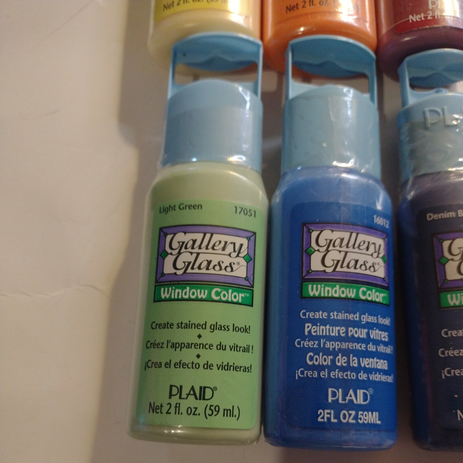 Plaid Super Window Clings And Lot Of 6 Gallery Glass Colors For Painting Windows