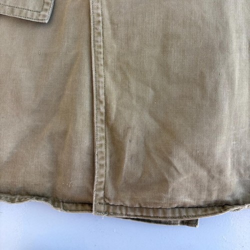 Vintage 40s WW2 Military Barnstormer Jacket Mackinaw Wool Lined Khaki Size Large - Picture 4 of 7