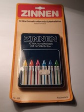 ZINNER 10 kredek do farb woskowych z tuleją przesuwną