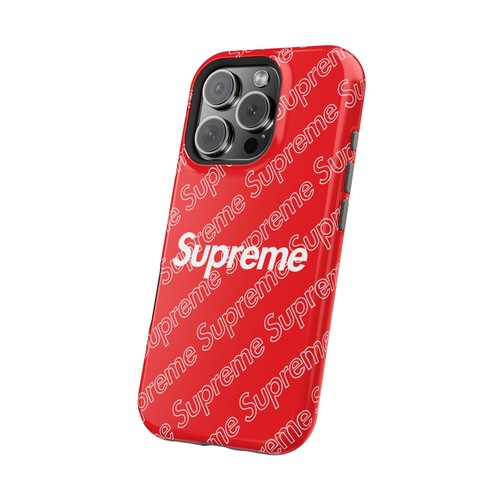 Fundas resistentes Premium rojas S U P R E M E con monograma iPhone MagSafe - Imagen 23 de 97