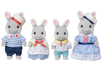 Sylvanian Families Calico Critters Sea Breeze Rabbit Family