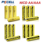 Rechargeable AA AAA NICD Batteries 1.2V 300mAh-2800mAh for Garden Yard Lights