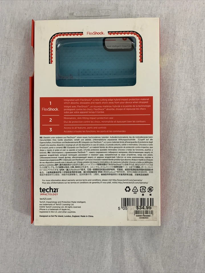Funda Tech21 Evo Mesh iPhone 6 PLUS NUEVA EN CAJA Foto 2 de 3