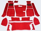 MG MGB Roadster 1968-1980  4 synchro Complete Replacement Claret Red Carpet Set