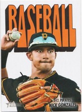 NICK GONZALES 2021 TOPPS HERITAGE MINORS 1972 PACK COVER INSERT CARD # 72TPCC-1