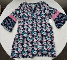 NWT Crown And Ivy Pink Flamingo Dress/coverup Girls 12 SUPER CUTE FOR SUMMER 