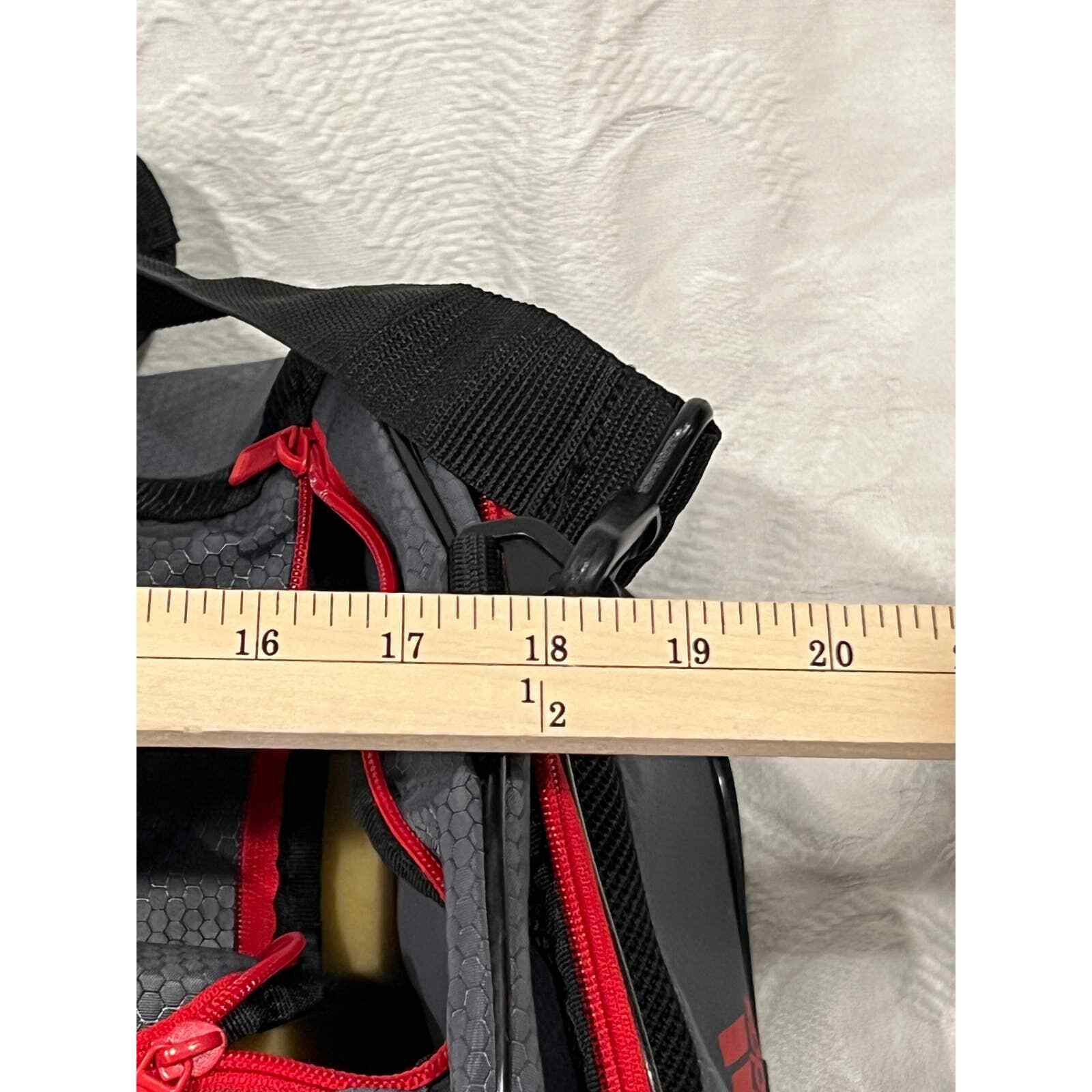 Adidas Red Gray Gym Duffel Bag eBay