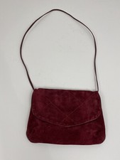 Richmark Burgundy Suede Envelope Cross Body bag Evening Bag made in America /r