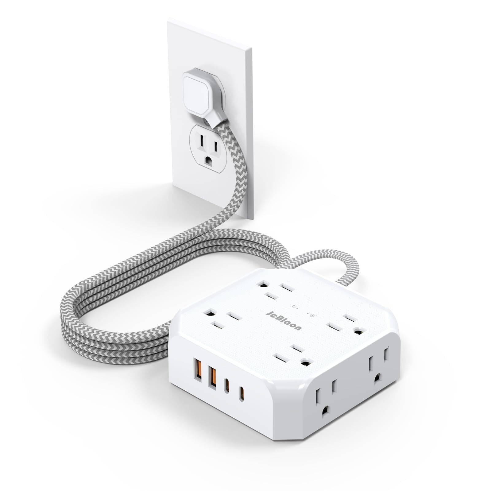Power Strip Surge Protector - 8 Outlets with 4 USB (2 USB C) Charging Ports,M...