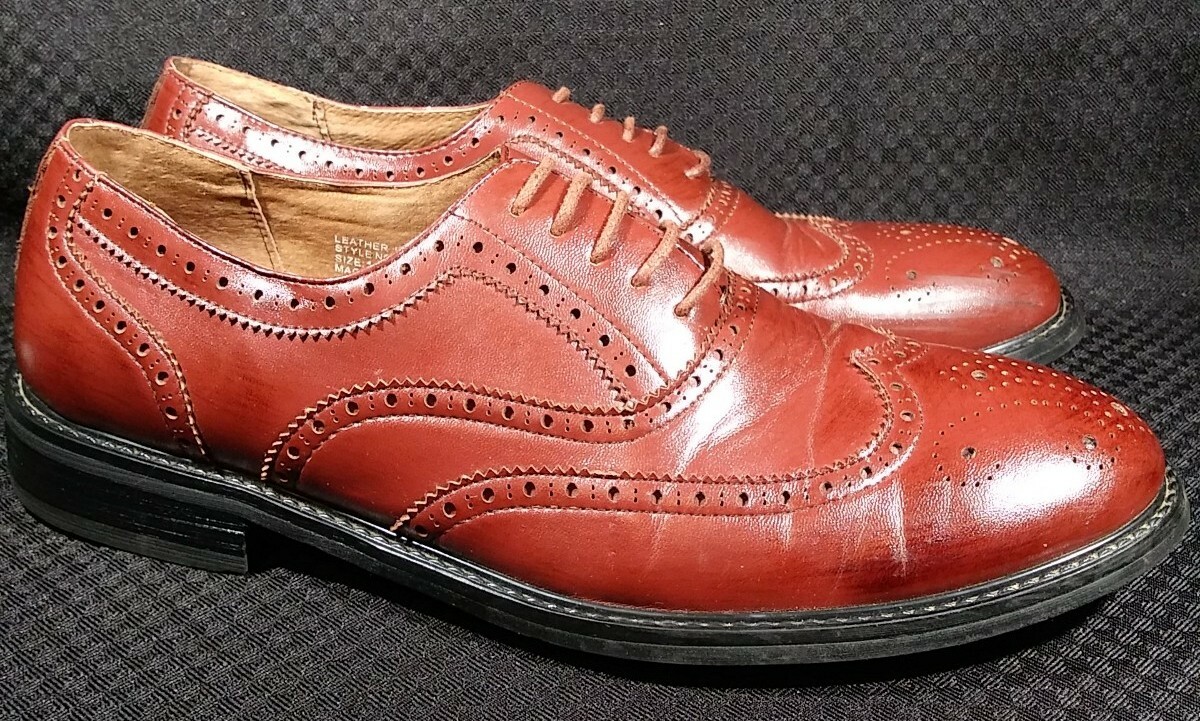SAOLA Scarpe uomo Delli Aldo taglia 11 punta tonda. Fodera in vera pelle.