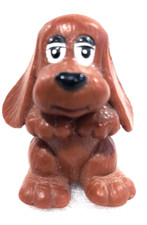 Vintage 1984 Pound Puppies PVC Brown Dog