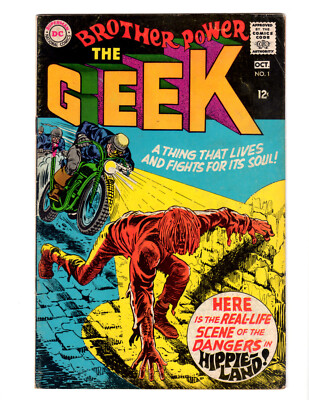 Brother Power The GEEK # 1 (DC COMICS 1968) Key 1st Appearance, Silver age