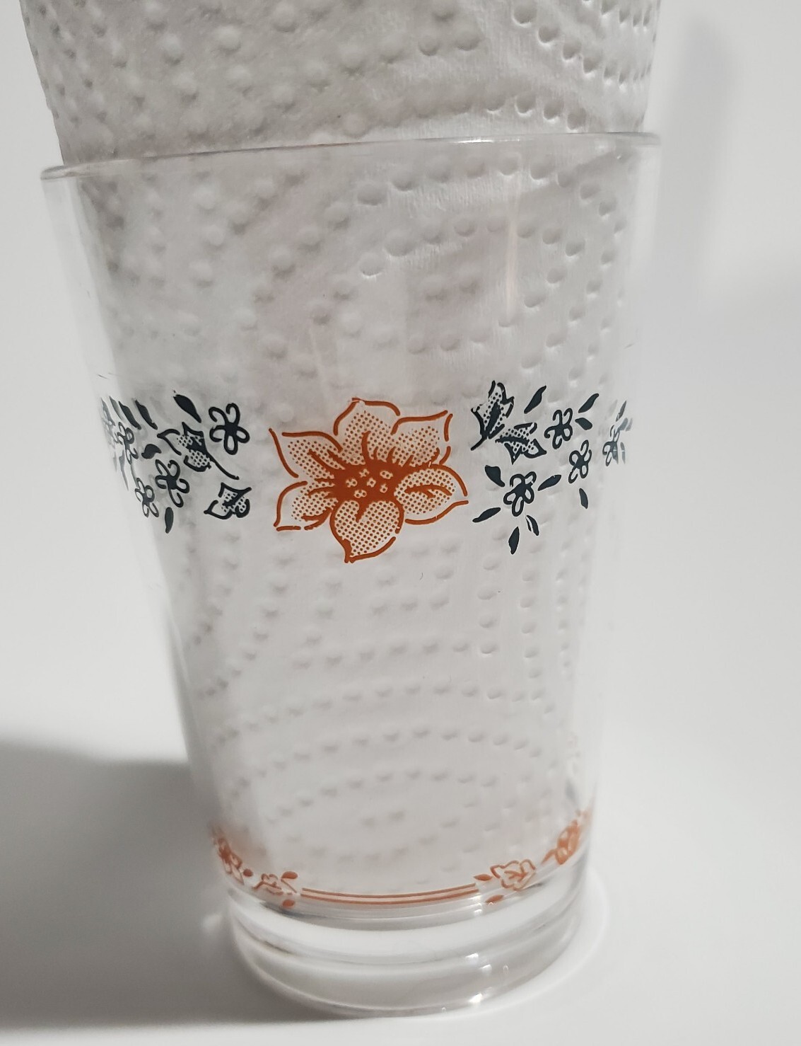 5 Corelle Coordinates Apricot Grove Acrylic Tumblers Glasses USED Flaws