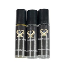 One Once Three 1/3 ounce bottles Your choice from three famous scent body oils