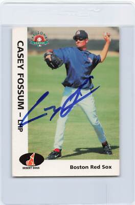 2000 Arizona Fall League #13 Casey Fossum Red Sox Signed Auto *J772