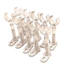 Neon Tube Support, Spring Loaded 10mm Clear