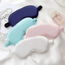 Silk Satin Sleep Eye Mask Night Cover Eye Sleeping Mask for Women Men Rest Relax