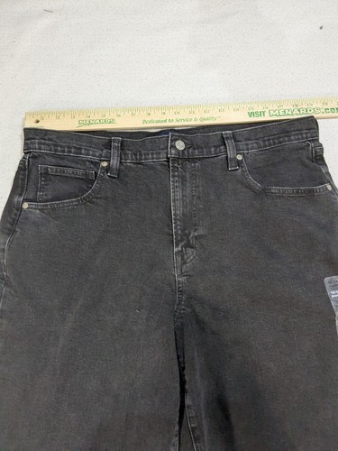 NEW GAP High Rise Wide Leg Crop Black Denim Jeans Size 18 38x27 NWT Casual Women - Picture 6 of 13