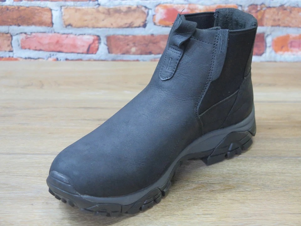 Bota de cuero negra impermeable Merrell Moab Adventure Chelsea para hombre *J61847 Foto 3 de 4