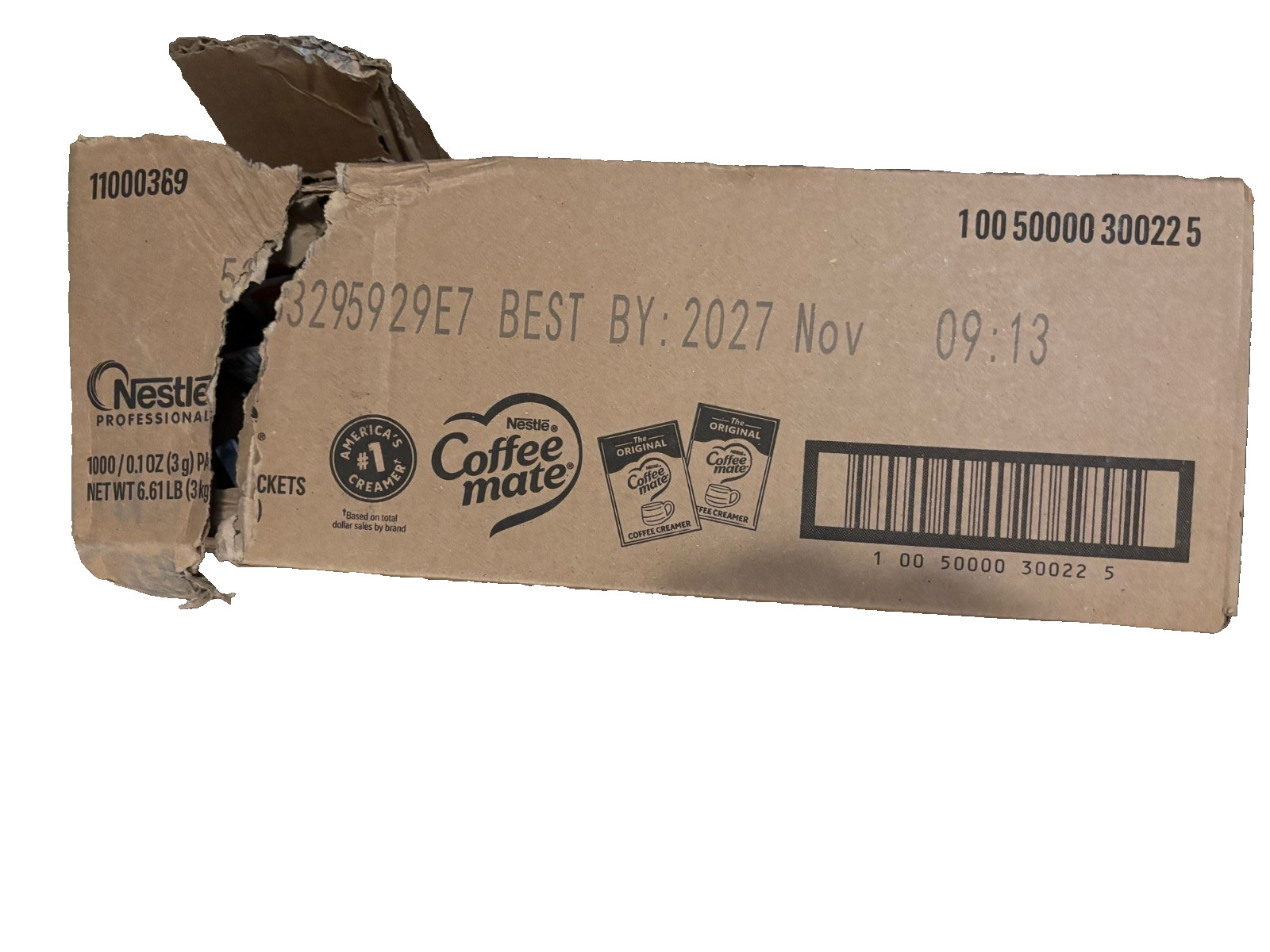 Nestle Coffee-Mate Original 1000 ct Box-SEE NOTE Powdered Creamer 3g Packets