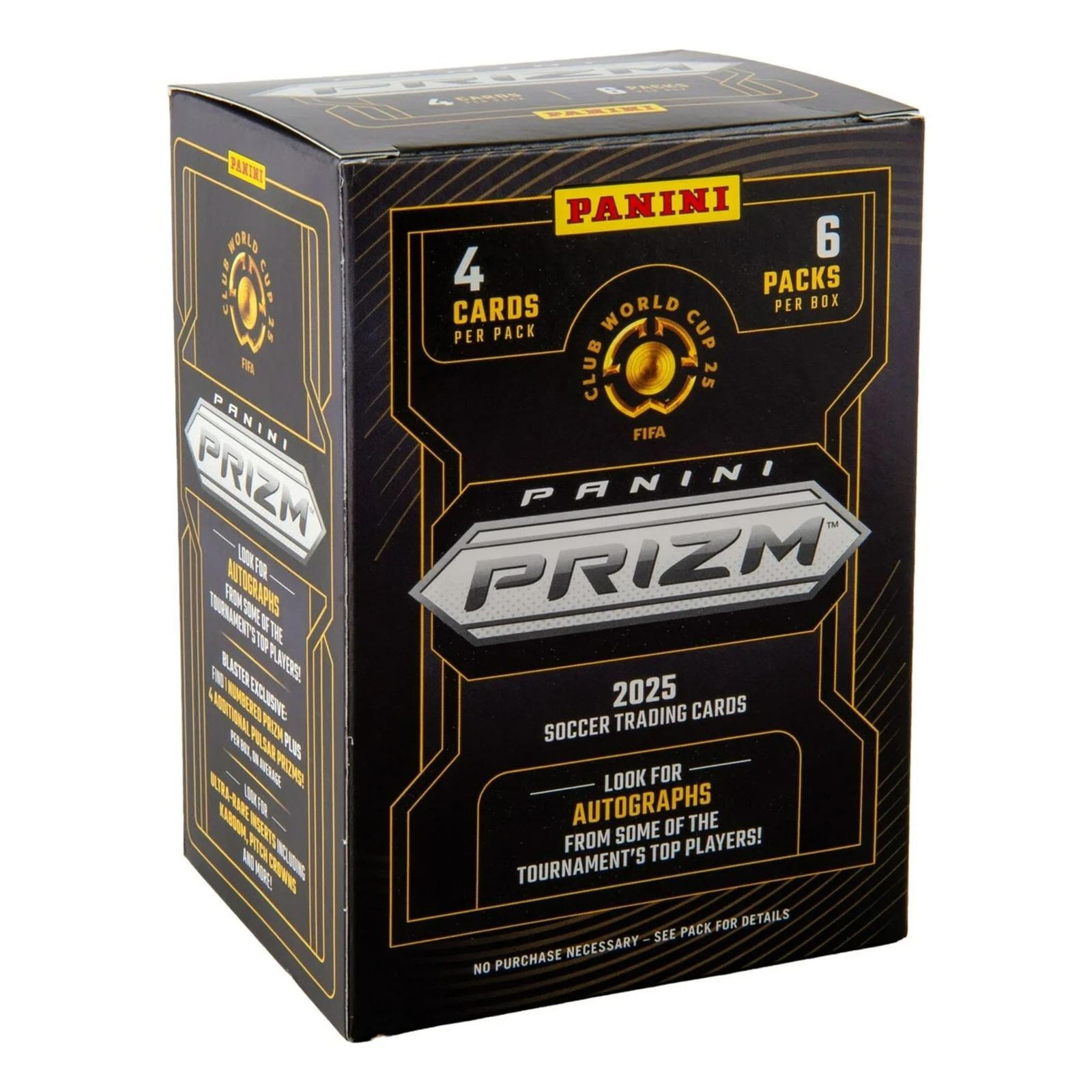 FIFA 2025 Panini Prism Club World Cup Soccer Blaster Box Trading Card Limited Ro
