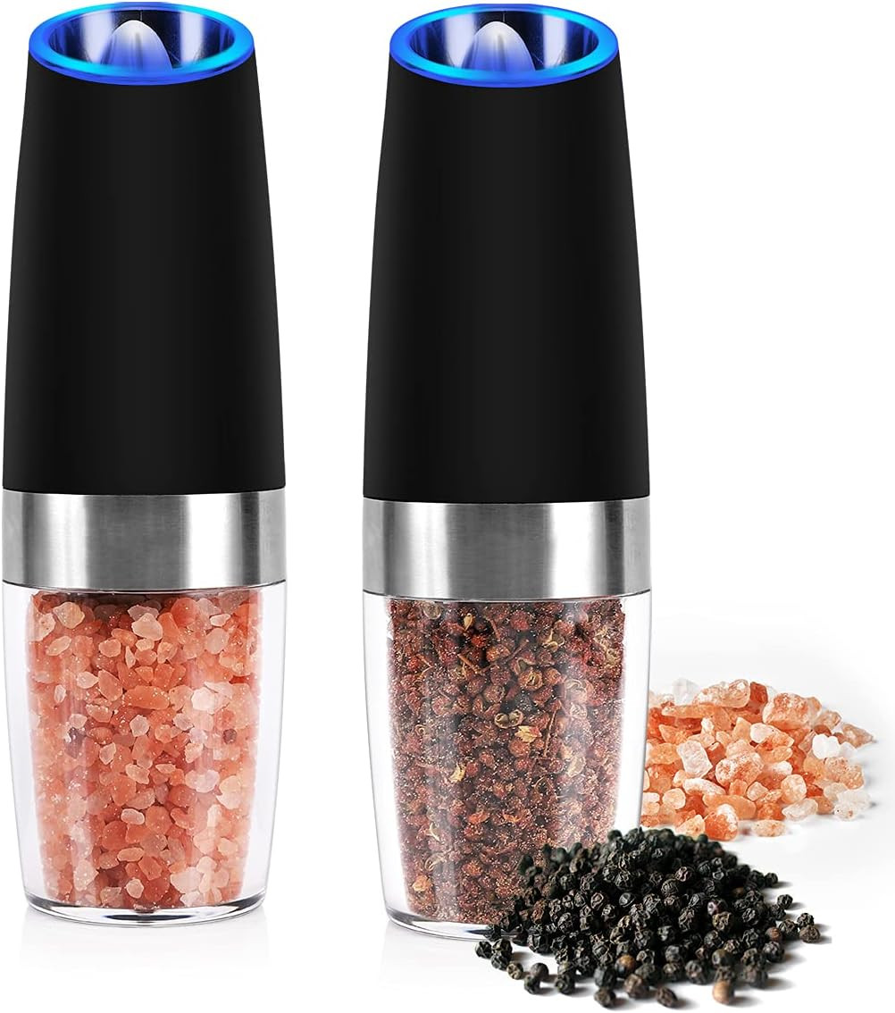 Set Macina Sale e Pepe Elettrico Gravità - Design Automatico LED