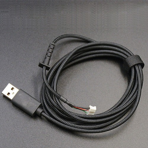 USB Cable Replacement Braided Wire Kits for Logitech G502 Hero RGB Gaming Mouse - Picture 3 of 7