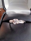 Vintage Solitaire Diamond Engagement Ring Mounted On 18kt White Gold Size 7 — photo 1