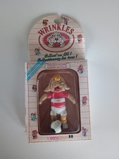 NRFB Vintage 1985 Wrinkles Dog Poseable Figure - Soccer/Football  Ganz Bros