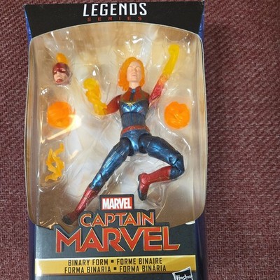 Captain Marvel Binary Power Legends 2019 Hasbro Action Figure