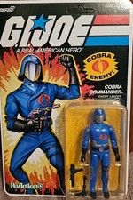 G.I. Joe Figure Super7 Reaction  Plus O Ring Wave 1 Cobra Commander Free Ship
