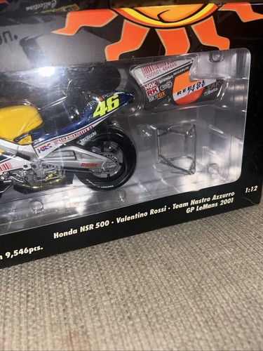 MINICHAMPS ROSSI LTD ED. HONDA NSR 500 GP LEMANS 2001 WITH BOX - Picture 3 of 6