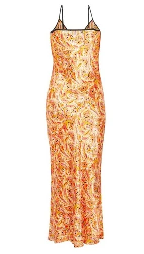 NWT Never Fully Dressed  Tayte Paisley Satin Slp Dress Size 14