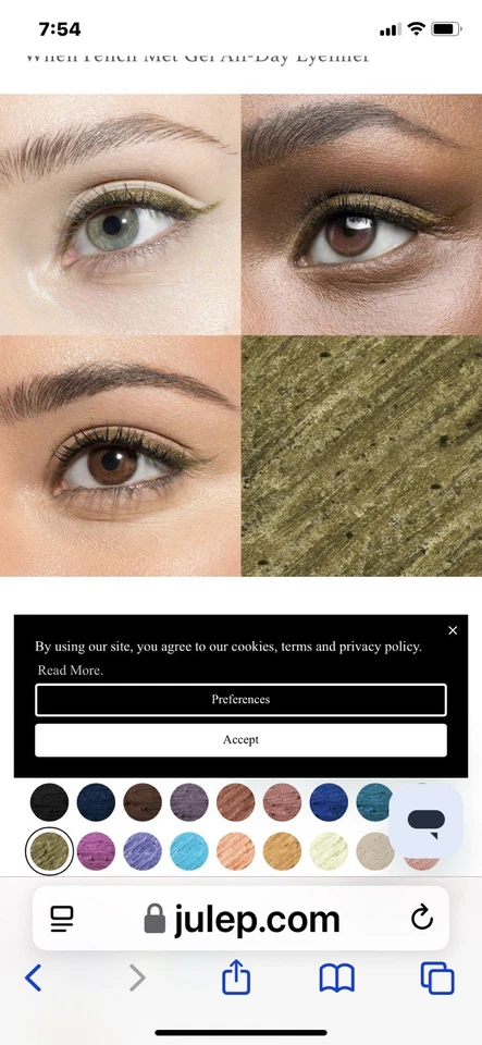 Julep When Pencil Met Gel Pencil Eyeliner Golden Olive Shimmer NEW In Box - Image 3 of 3