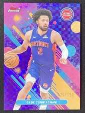 Cade Cunningham 2025-26 Topps Finest Common Purple X-Fractor Base /150 #37