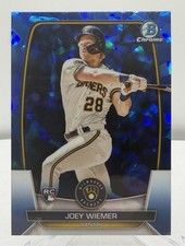 Joey Wiemer RC 2023 Bowman Chrome Sapphire #41 Brewers Washington