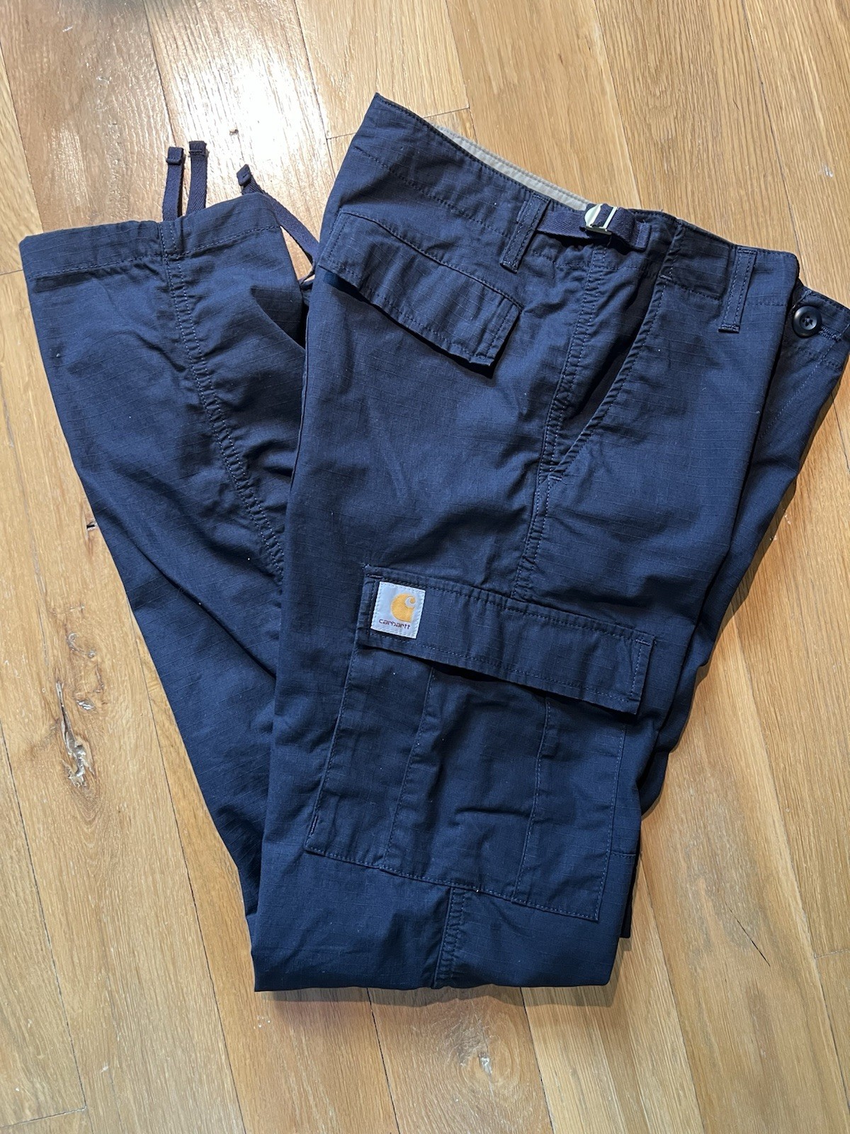 Carhartt Work In Progress Aviation Cargo Pants Navy Men’s Size 29x32 image 7