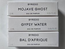 BYREDO Set- 3 x 2mL/0.06fl. oz. each Sample Sprays Mojave Ghost, Gypsy Water,