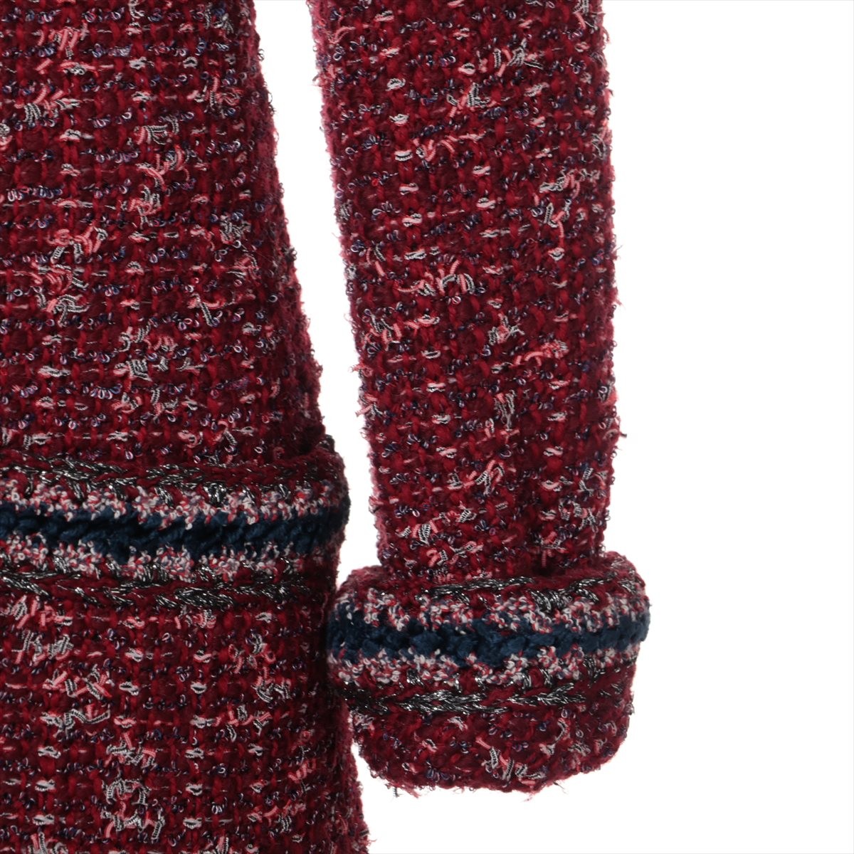 Chanel Coco Button Wool Polyester Jacket Women's … - image 3