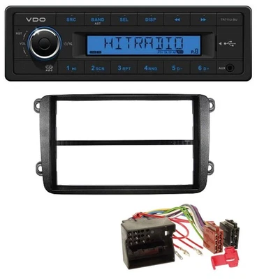 VDO AUX 1DIN MP3 USB Autoradio für VW Golf V VI Touran Passat 3C Caddy EOS Skoda - Bild 1 von 4