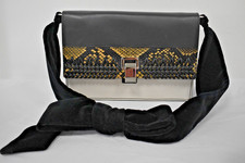PROENZA SCHOULER LEATHER SHOULDER BAG VELVET BOW HANDLE SIZE MEDIUM ON SALE MN