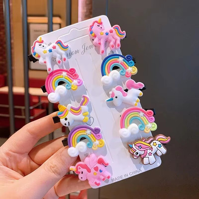 10 Stck. Kinder Cartoon Druckknopf Baby Pin Haarspangen schöne Haarnadel Mädchen Kinder Geschenk