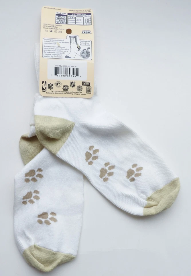 For Bare Feet SHIH TZU Socks NWT Women's Medium Size 6 - 11 Made in USA - Image 2 of 4