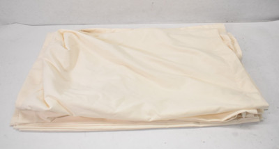 Lot of 12 Standard Size Pillowcases Cream Bedding Set 28'' x 18'' Envelope Open