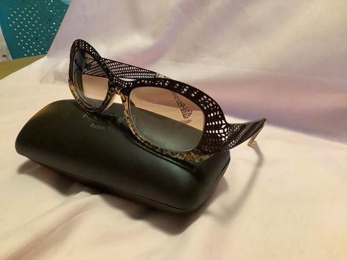 Lafont Fiesta Panther Jean Lafont Paris France Sunglass / Eyeglass & Case VTG - Picture 2 of 11