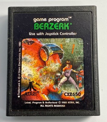 Atari Bezerk Video Game 2600  Cartridge Only